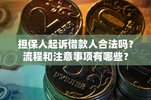 济南担保人起诉借款人合法吗？流程和注意事项有哪些？