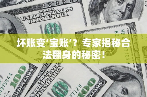 济南坏账变‘宝账’？专家揭秘合法翻身的秘密！